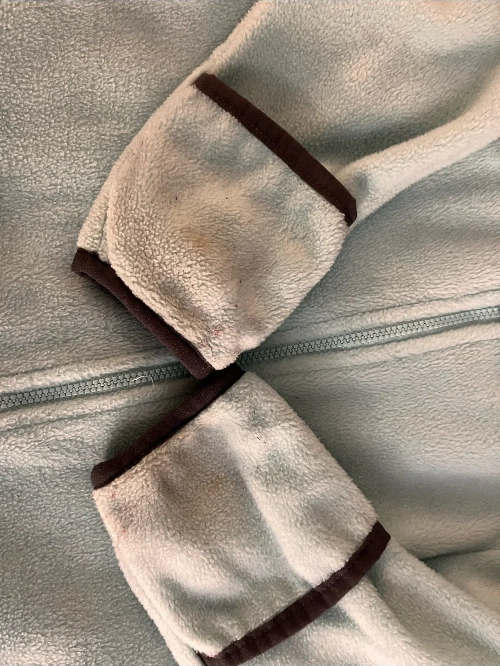 Cozy Light Blue Columbia Toddler Fleece Hooded One-Piece